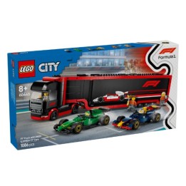 LEGO 60445 CITY - Autotrasportatore F1 con monoposto RB20 e AMR24 F1