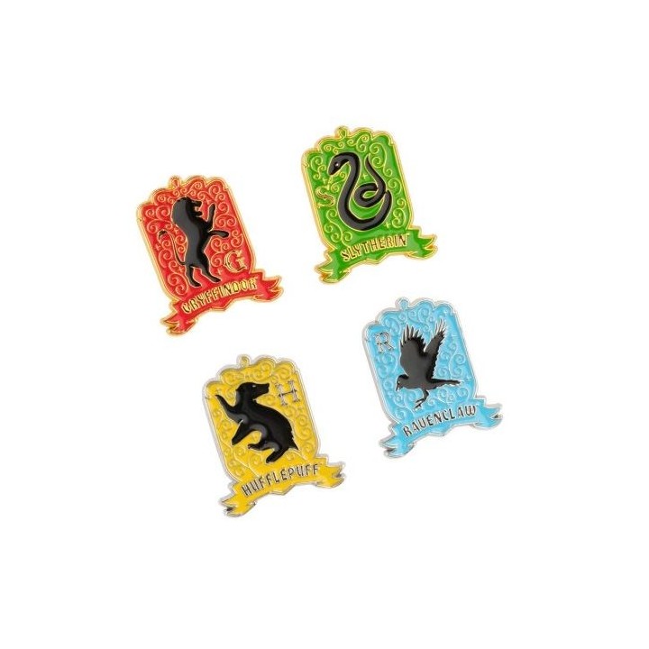 ERIK. SET DI 4 SPILLETTE HARRY POTTER - CASATE DI HOGWARTS