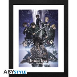 ABYSTYLE ATTACK ON TITAN - Poster Incorniciato: "Season 4 Key Art 2"..