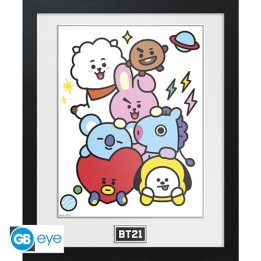 ABYSTYLE BT21 - Poster incorniciato: "Personaggi"