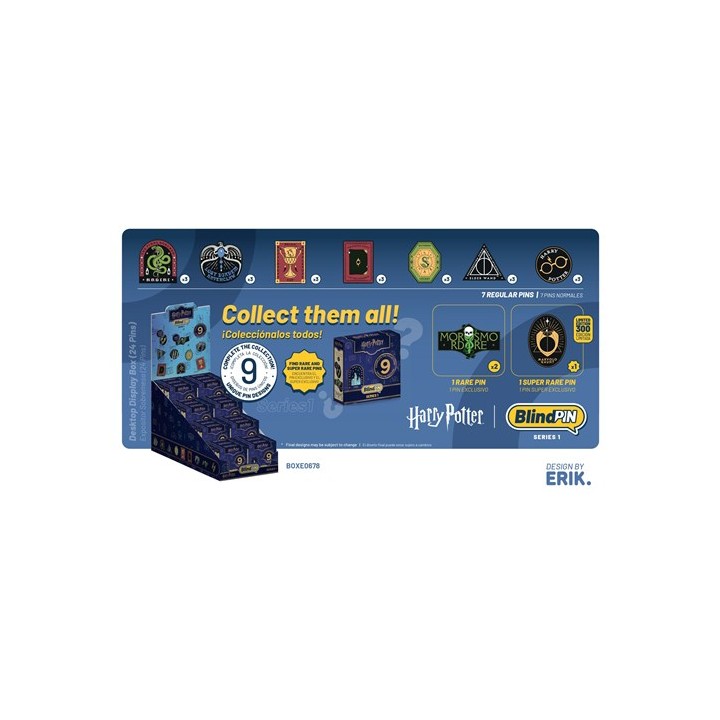 ERIK MYSTERY BOX SPILLETTE COLLEZIONABILI HARRY POTTER SERIE 1 DISPLA.