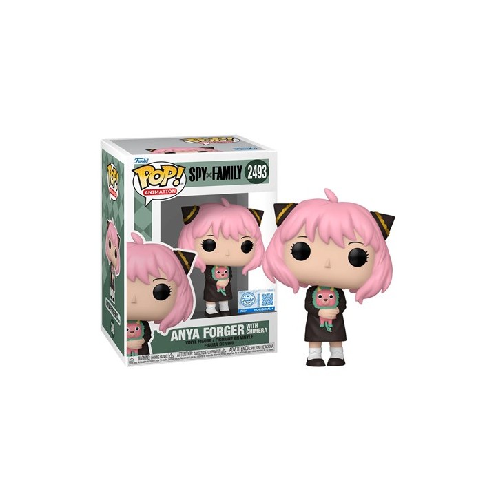 FUNKO POP Animation: Spy X Family - 2493 Anya Forger With Chimera 9cm.