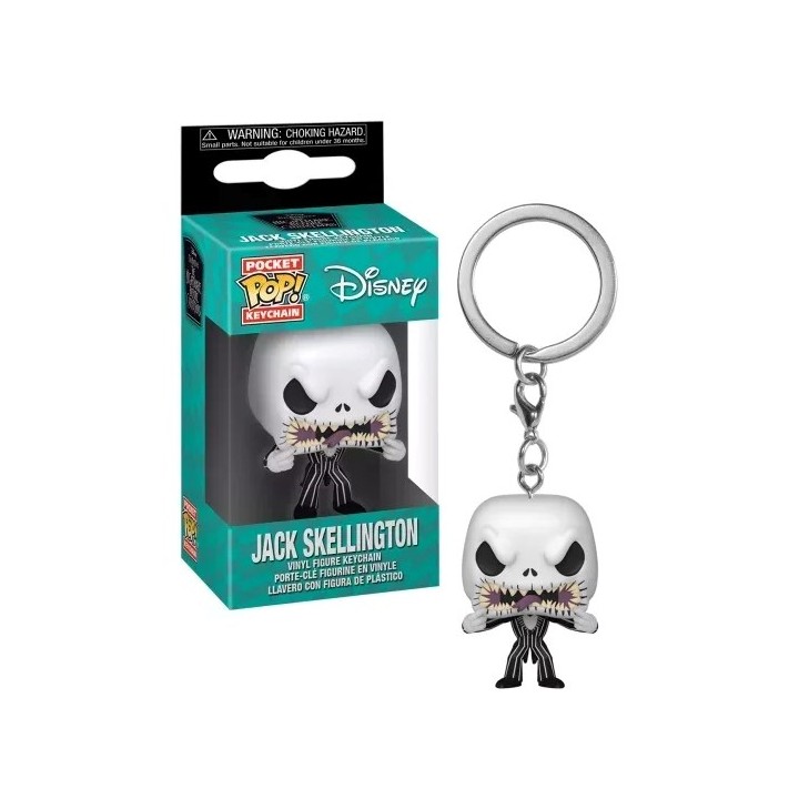 FUNKO POP Keychain Disney: Nightmare Before Christmas - Jack Skellington (Scary Face)