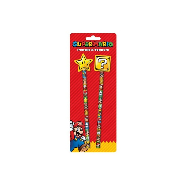 PYRAMID SUPER MARIO (CORE) PENCIL TOPPER 2PK