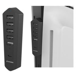 NACON USB Hub per PS5 Slim: 1USB-C, 5 USB-A