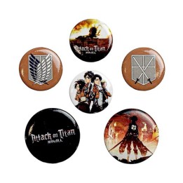 ABYSTYLE ATTACK ON TITAN - Set 6 spille: Personaggi