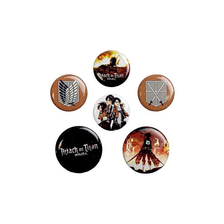 ABYSTYLE ATTACK ON TITAN - Set 6 spille: Personaggi