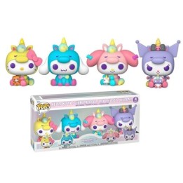 FUNKO POP Sanrio: Hello Kitty 4Set - Hello Kitty, Cinnamoroll, My Mel.