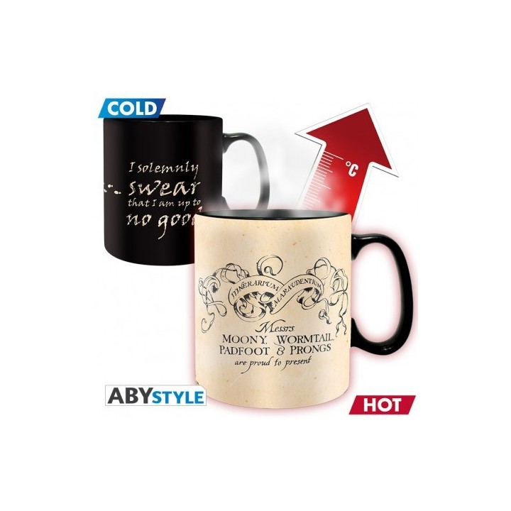 ABYSTYLE HARRY POTTER - Mappa del Malandrino Tazza termosensibile (cambia colore) 460 ml