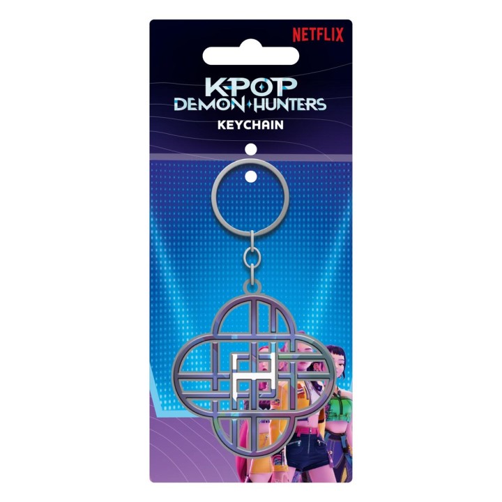 PYRAMID K-POP DEMON HUNTERS (HUNTRIX LOGO) METAL KEYCHAIN