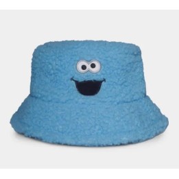 DIFUZED Sesame Street - Cookie Monster - Cappello da pescatore in pelliccia/orsacchiotto