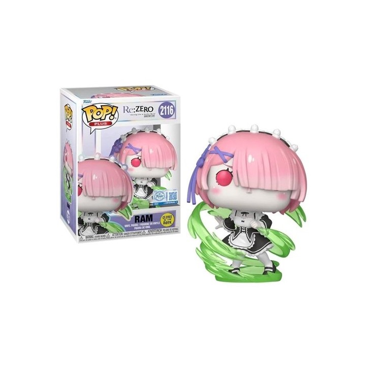 FUNKO POP Plus Re:Zero - 2216 Ram (Wind Magic) (Exclusive) 9 cm
