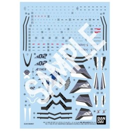 BANDAI HG 1/100 VF-31F SIEGFRIED (MESSER IHLEFELD USE) WATER DECALS