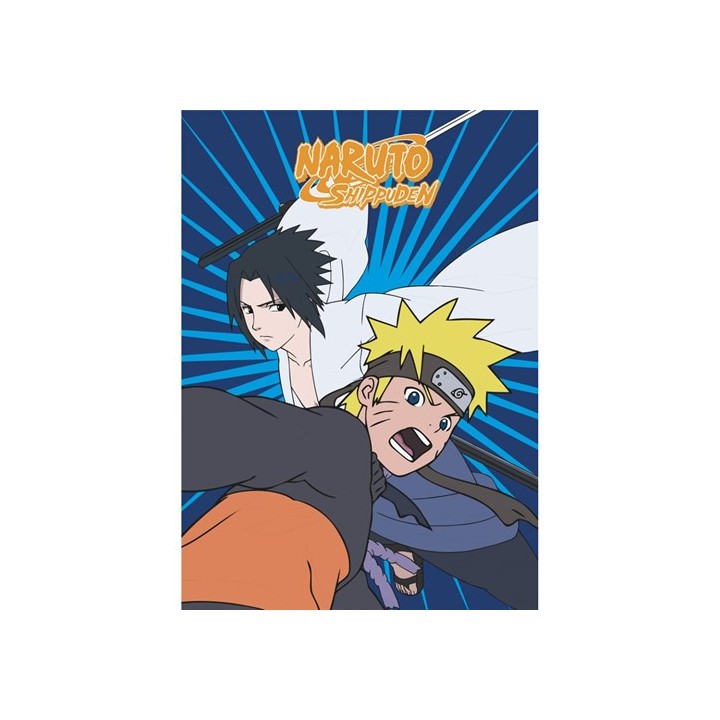 NARUTO - Coperta in pile: "Naruto & Sasuke" (100x140cm)