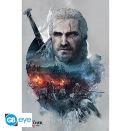 ABYSTYLE THE WITCHER - Poster: "Geralt" (91,5 x 61 cm)