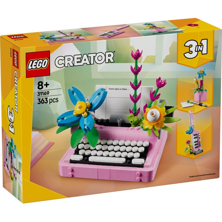 LEGO 31169 CREATOR - Macchina da scrivere con fiori