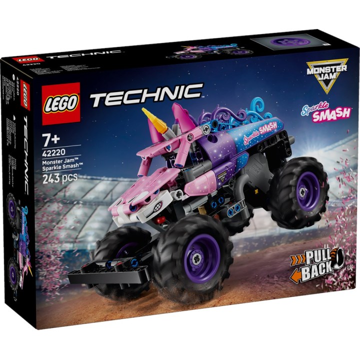 LEGO 42220 Technic - Monster Jam Sparkle Smash a retrocarica