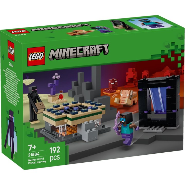 LEGO 21584 MINECRAFT - Viaggio nel Portale del Nether e dell’End
