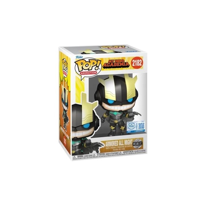FUNKO POP Animation: My Hero Academia - 2182 Armored All Might (Exclusive) (Metallic) 9cm