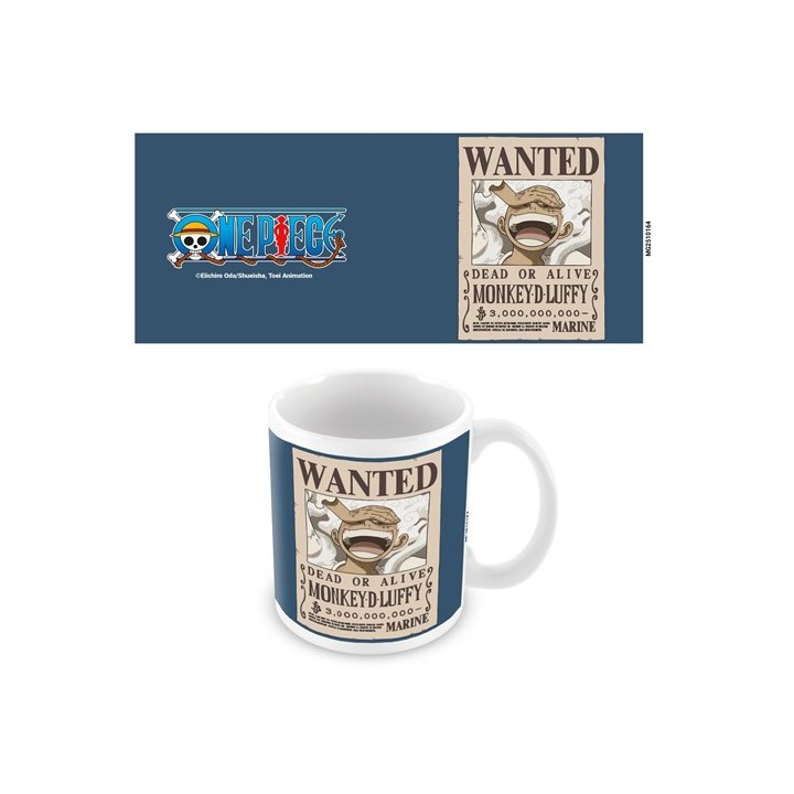 PYRAMID ONE PIECE (LUFFY - WANTED) WHITE POD MUG