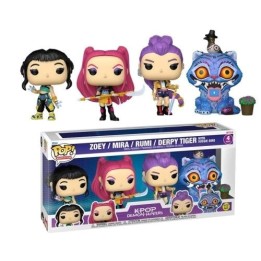 FUNKO POP Animation: K-Pop Demon Hunters 4Pack - Zoey, Mira, Rumi, De.