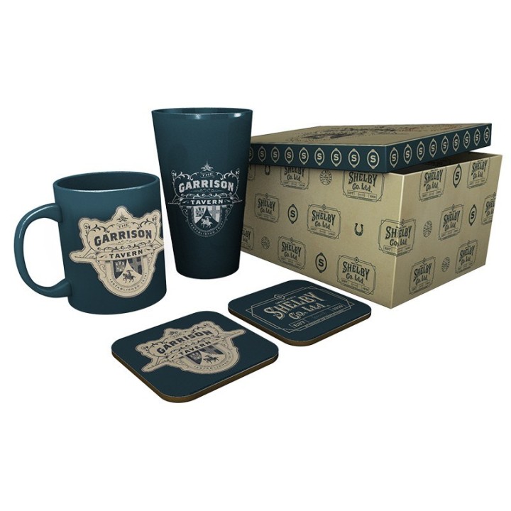 ABYSTYLE PEAKY BLINDERS - Set Bicchiere XXL + Tazza + 2 Sottobicchieri: "The Garrison"