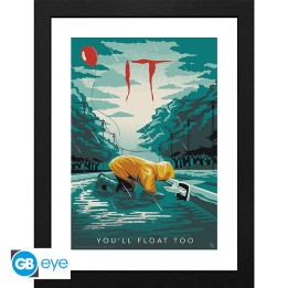 ABYSTYLE IT - Poster incorniciato: "Georgie You'll float too"
