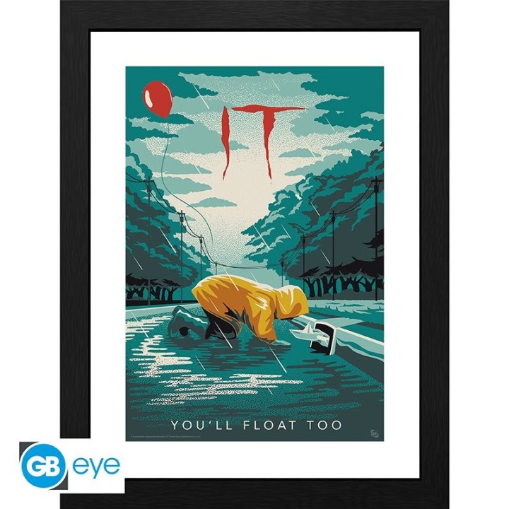 ABYSTYLE IT - Poster incorniciato: "Georgie You'll float too"