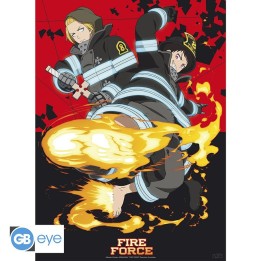 ABYSTYLE FIRE FORCE - Poster piccolo: "Shinra & Arthur" (52x38)