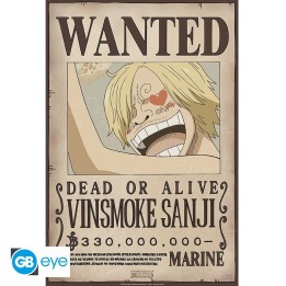 ABYSTYLE ONE PIECE - Poster: "Wanted Sanji New 2" (52x35)
