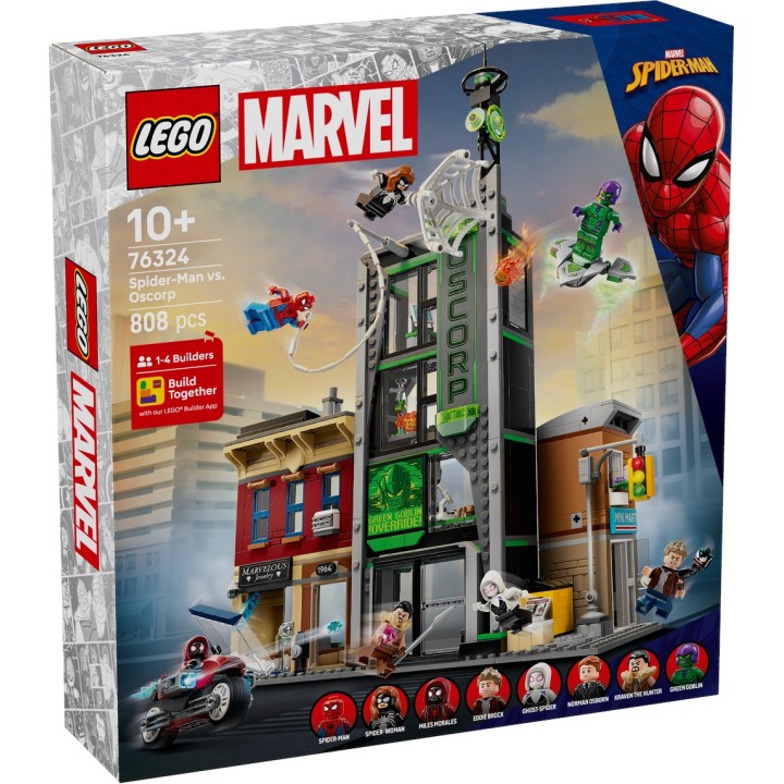 LEGO 76324 SUPER HEROES MARVEL - Spider-Man contro Oscorp