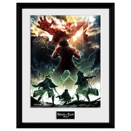ABYSTYLE ATTACK ON TITAN - Poster incorniciato: "Key Art" (30x40)