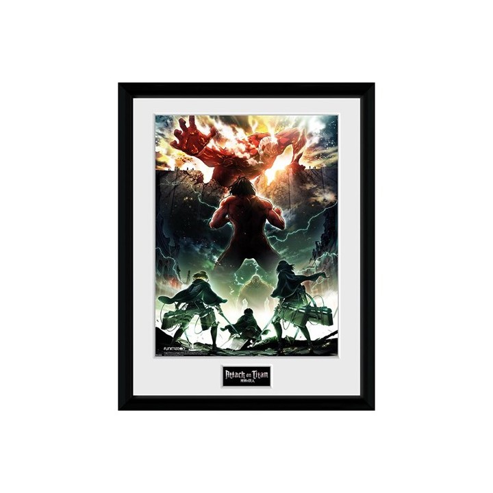 ABYSTYLE ATTACK ON TITAN - Poster incorniciato: "Key Art" (30x40)