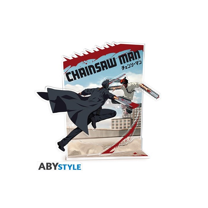 ABYSTYLE CHAINSAW MAN - Acryl Diorama 2D: "Denji vs demons"