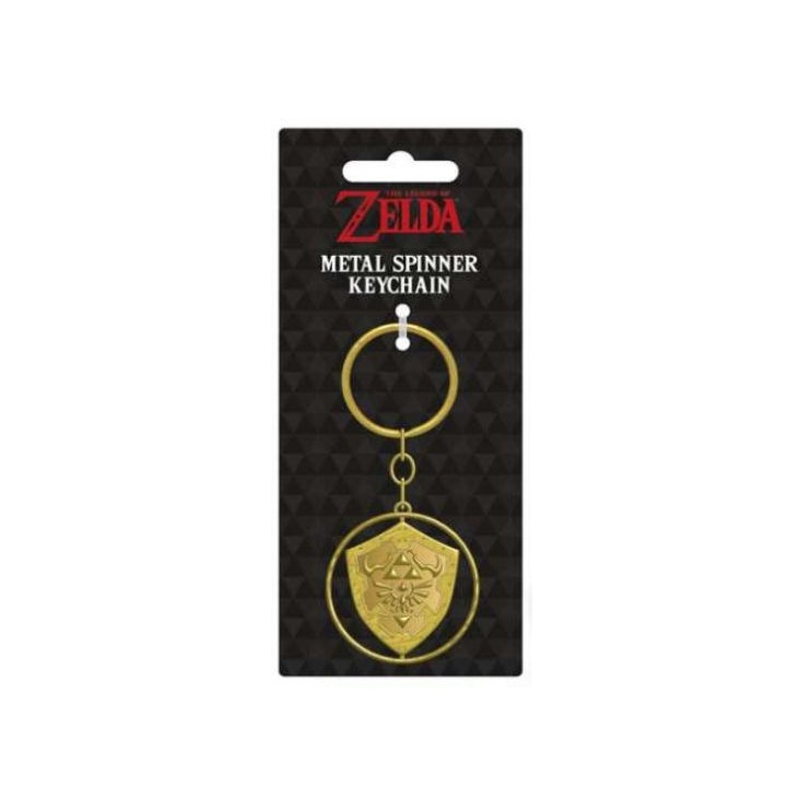 PYRAMID THE LEGEND OF ZELDA (TRIFORCE) METAL SPINNER KEYCHAIN