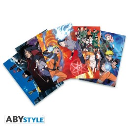 ABYSTYLE NARUTO SHIPPUDEN - Set Cartoline 1 x5 (14,8x10,5)