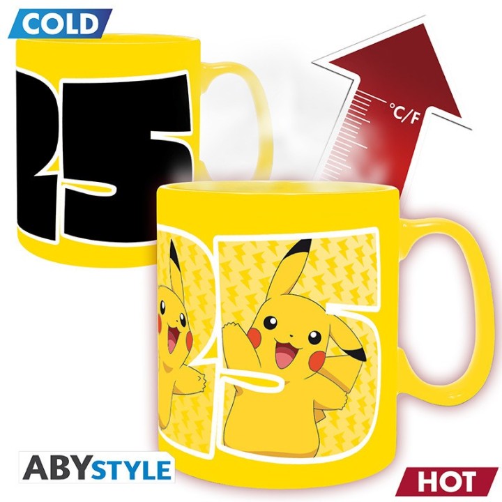 ABYSTYLE POKEMON - Tazza termosensibile 460 ml: "Pikachu 25"