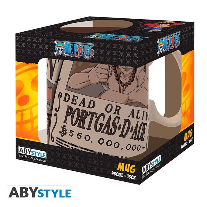 ABYSTYLE ONE PIECE - Mug - 460ml - Wanted Ace