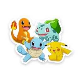 POKEMON LAMPADA LED DA PARETE STARTER GROUP 53 CM