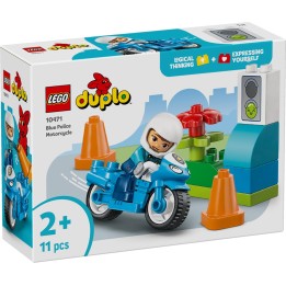 LEGO 10471 DUPLO - Motocicletta blu della Polizia