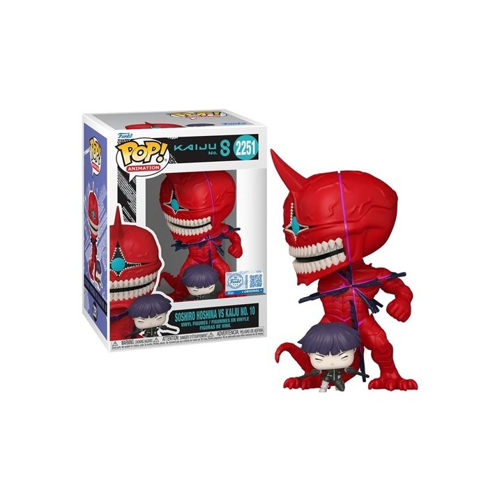 FUNKO POP Animation: Kaiju No.8 - 2251 Soshiro Hoshina vs Kaiju No. 10 (Exclusive) 9cm
