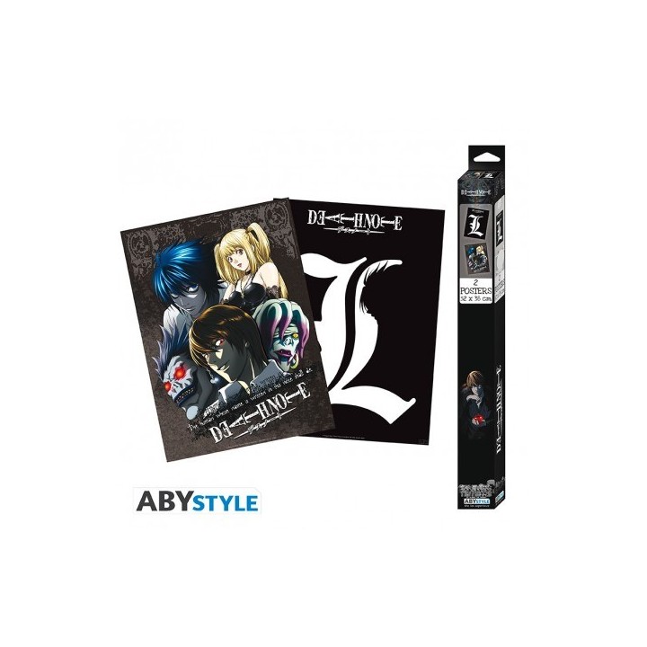 ABYSTYLE DEATH NOTE - Set 2 Poster: "L & Group" (52x38)