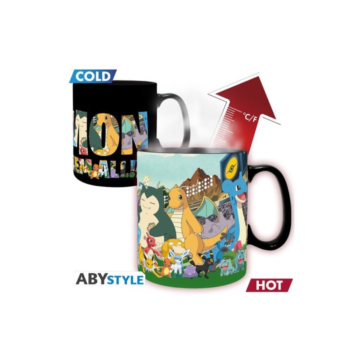 ABYSTYLE POKEMON - Tazza termosensibile 460 ml - "Gotta catch em all"