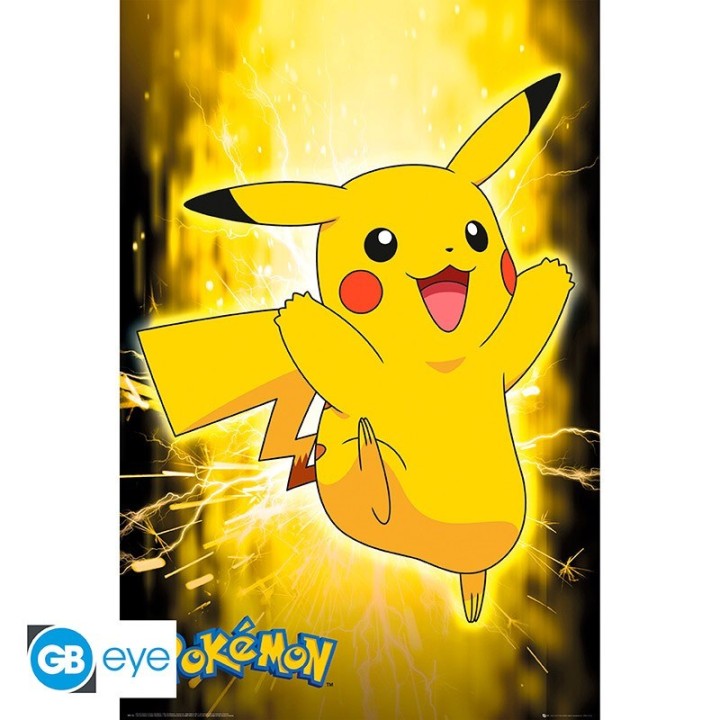 ABYSTYLE POKEMON - Poster grande: "Pikachu Neon" (91.5x61)