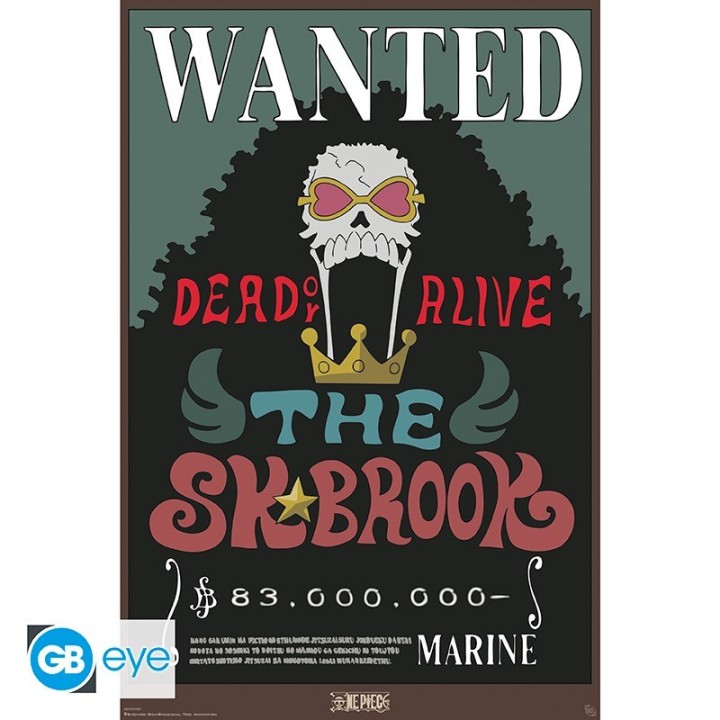 ABYSTYLE ONE PIECE - Poster grande: "Wanted Brook" (91.5x61)
