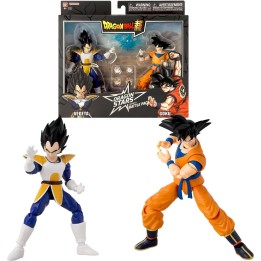 BANDAI RED Dragon Ball: Dragon Stars - Goku Vs Vegeta Battle Pack 17cm