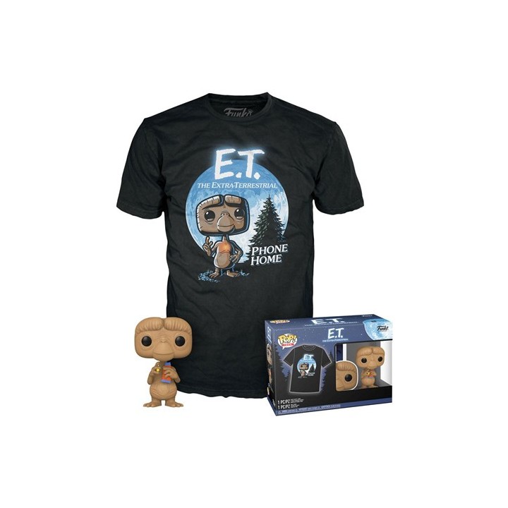 FUNKO POP Funko & Tee (Adulto): E.T. - E.T. w/Candy T-Shirt (M)