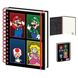 PYRAMID NINTENDO: SUPER MARIO - NOTEBOOK A5 WIRO: "CHARACTERS"