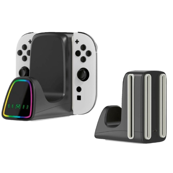 NACON Ricarica per 2 joycon e 1 controller PRO,Switch 2