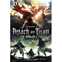 ABYSTYLE ATTACK ON TITAN - Poster grande: "Key Art S2" (91.5x61)